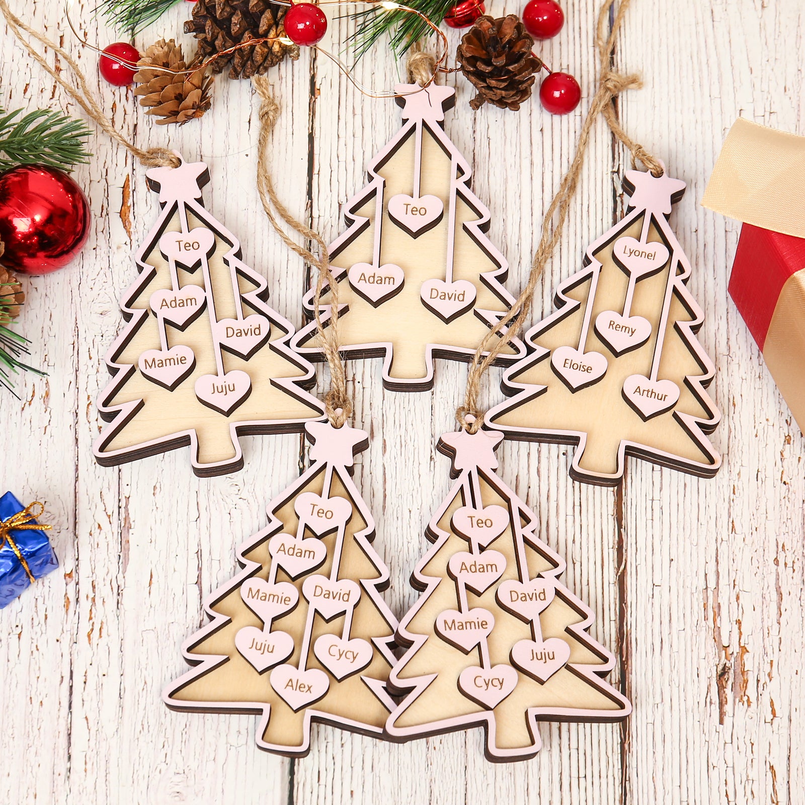 Personalised Christmas Name Ornament - handmade