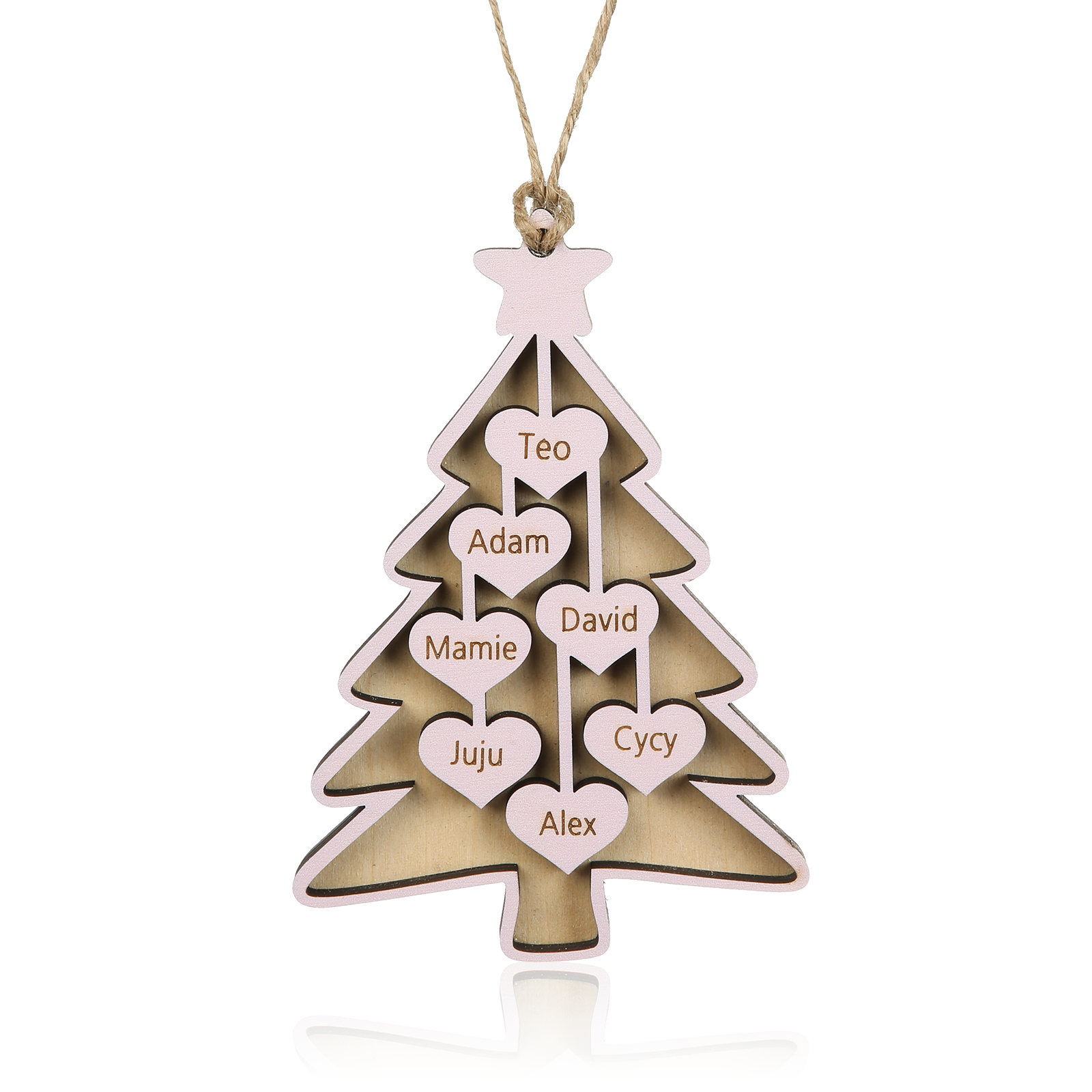 Personalised Christmas Name Ornament - handmade