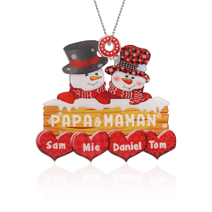 Personalised Christmas Name Ornament - handmade
