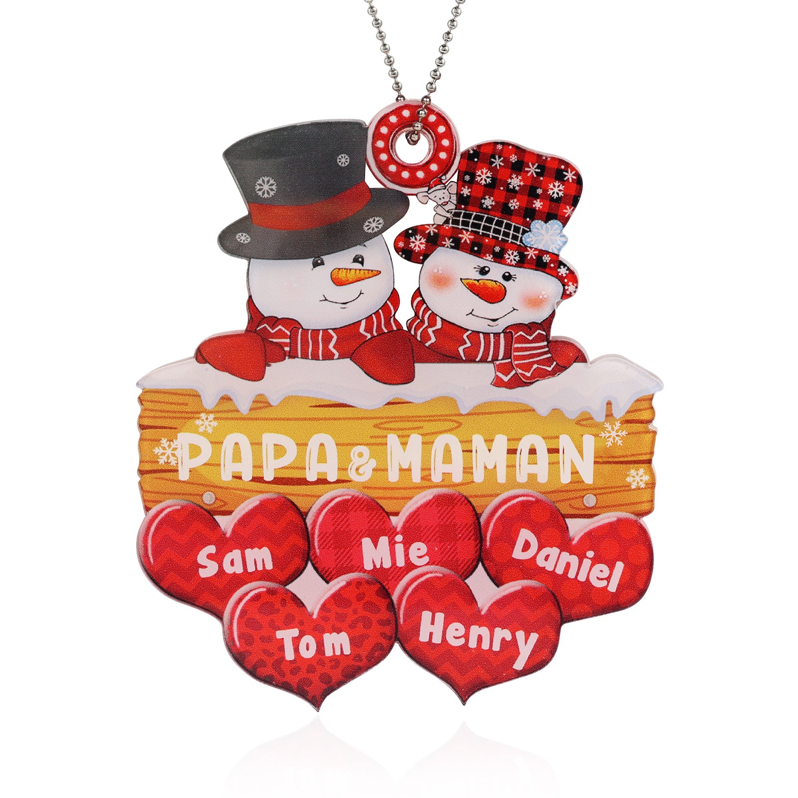 Personalised Christmas Name Ornament - handmade