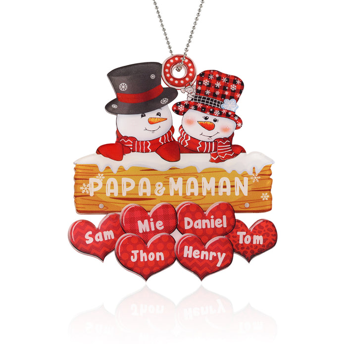 Personalised Christmas Name Ornament - handmade