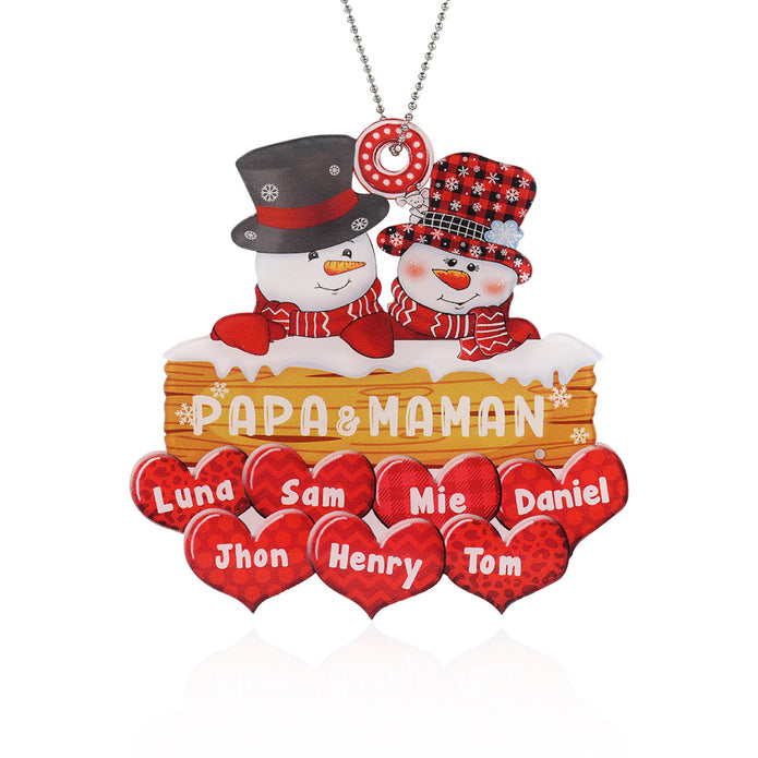 Personalised Christmas Name Ornament - handmade