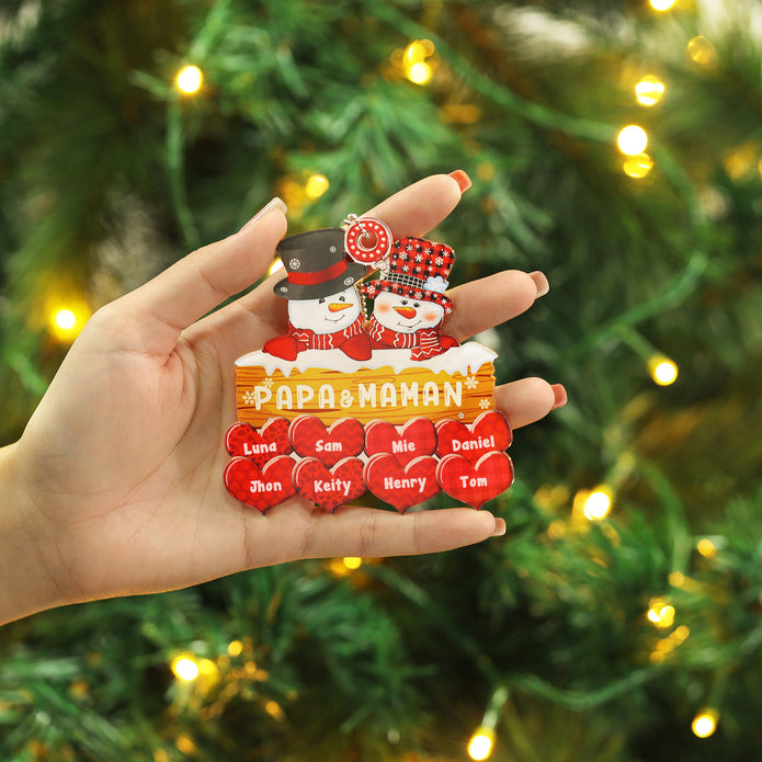 Personalised Christmas Name Ornament - handmade