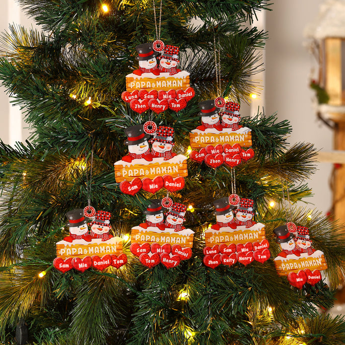 Personalised Christmas Name Ornament - handmade