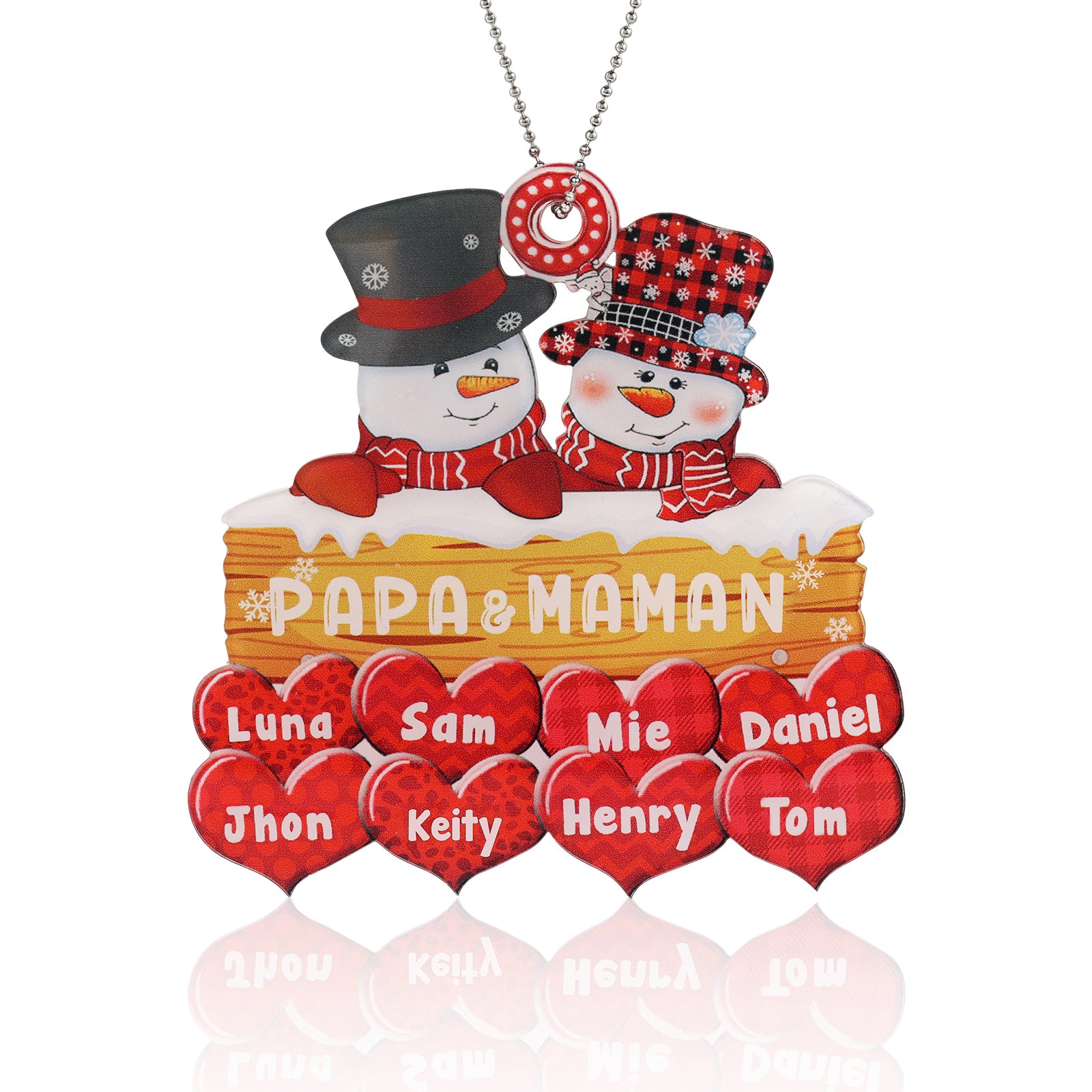 Personalised Christmas Name Ornament - handmade