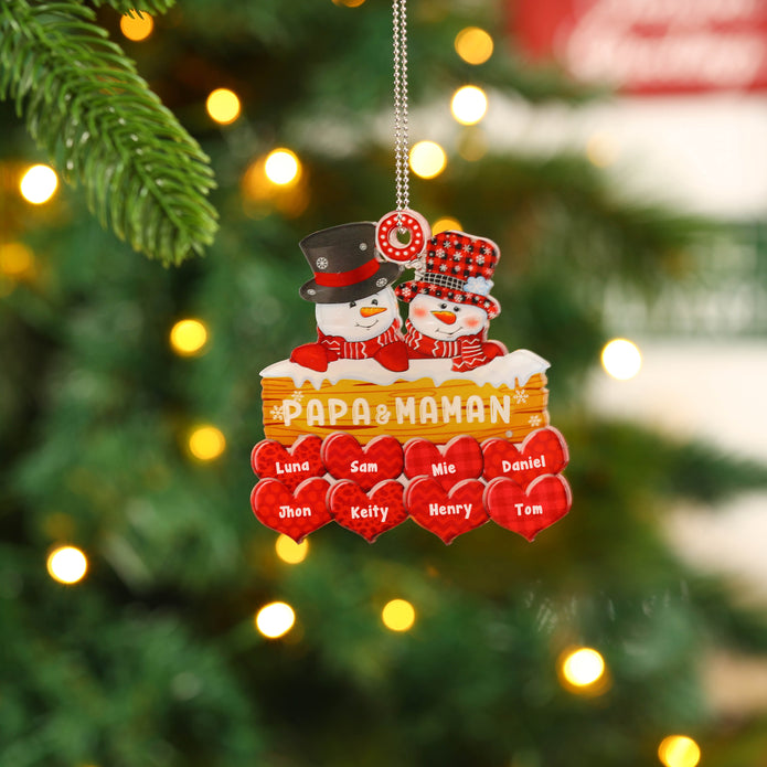 Personalised Christmas Name Ornament - handmade