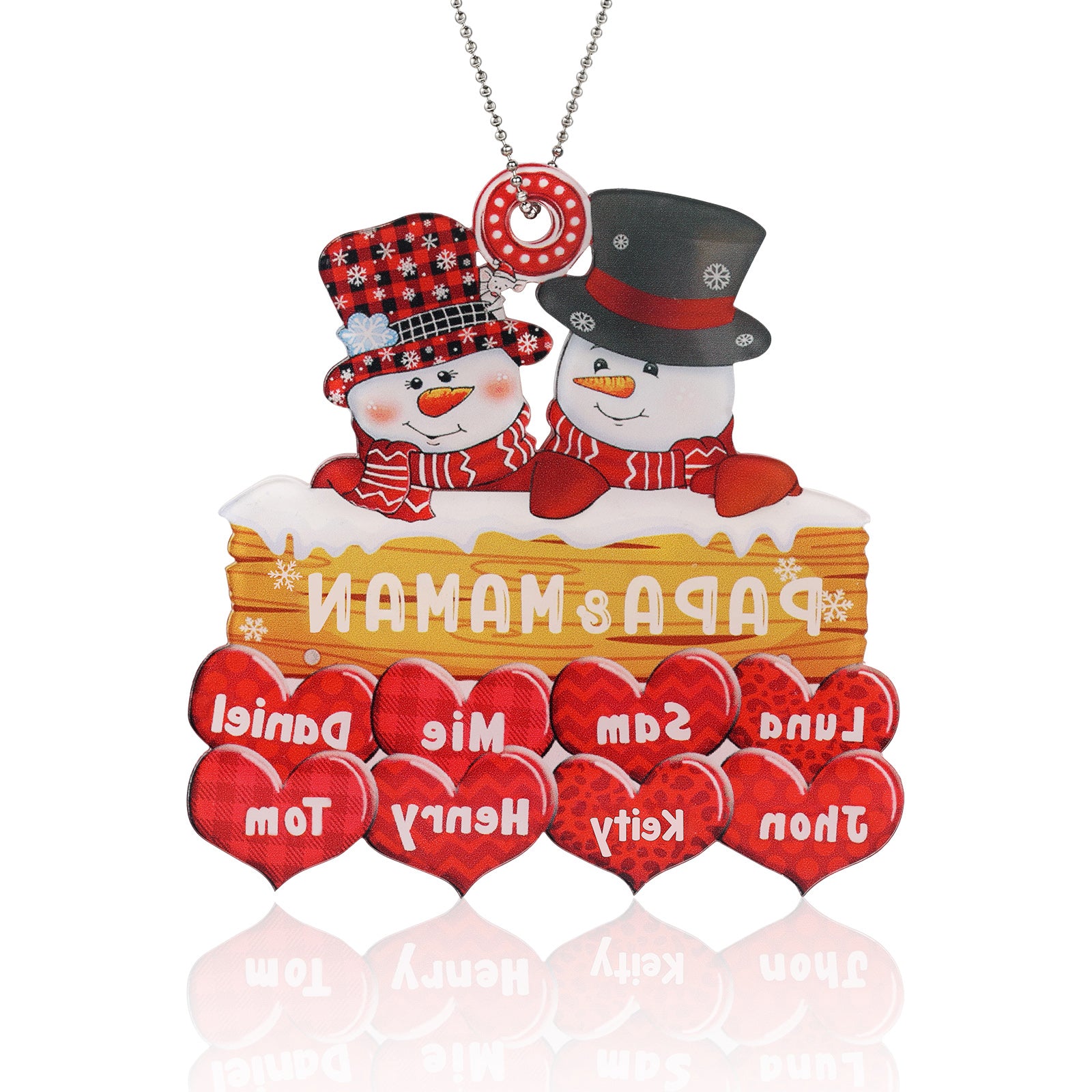 Personalised Christmas Name Ornament - handmade