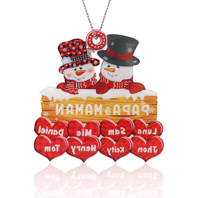 Personalised Christmas Name Ornament - handmade