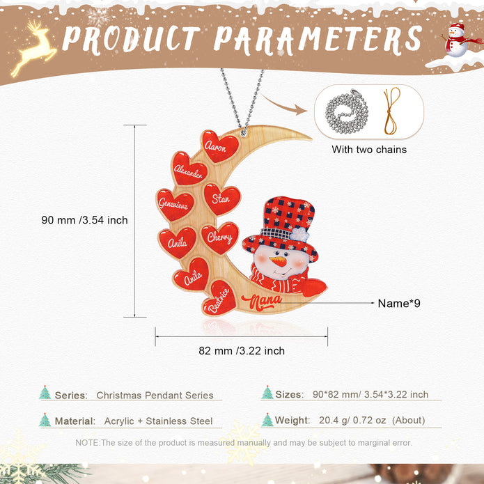 Personalised Christmas Name Ornament - handmade