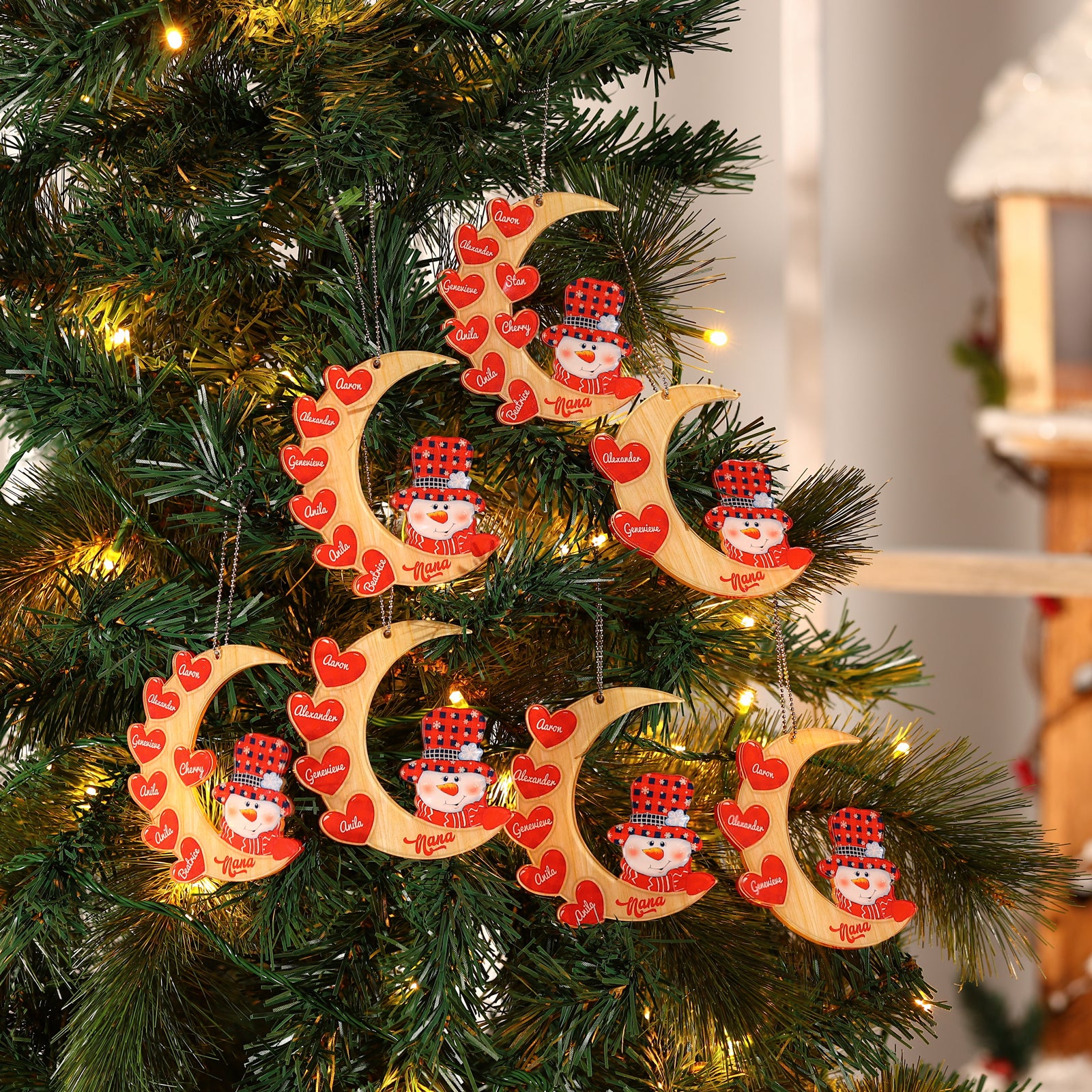 Personalised Christmas Name Ornament - handmade