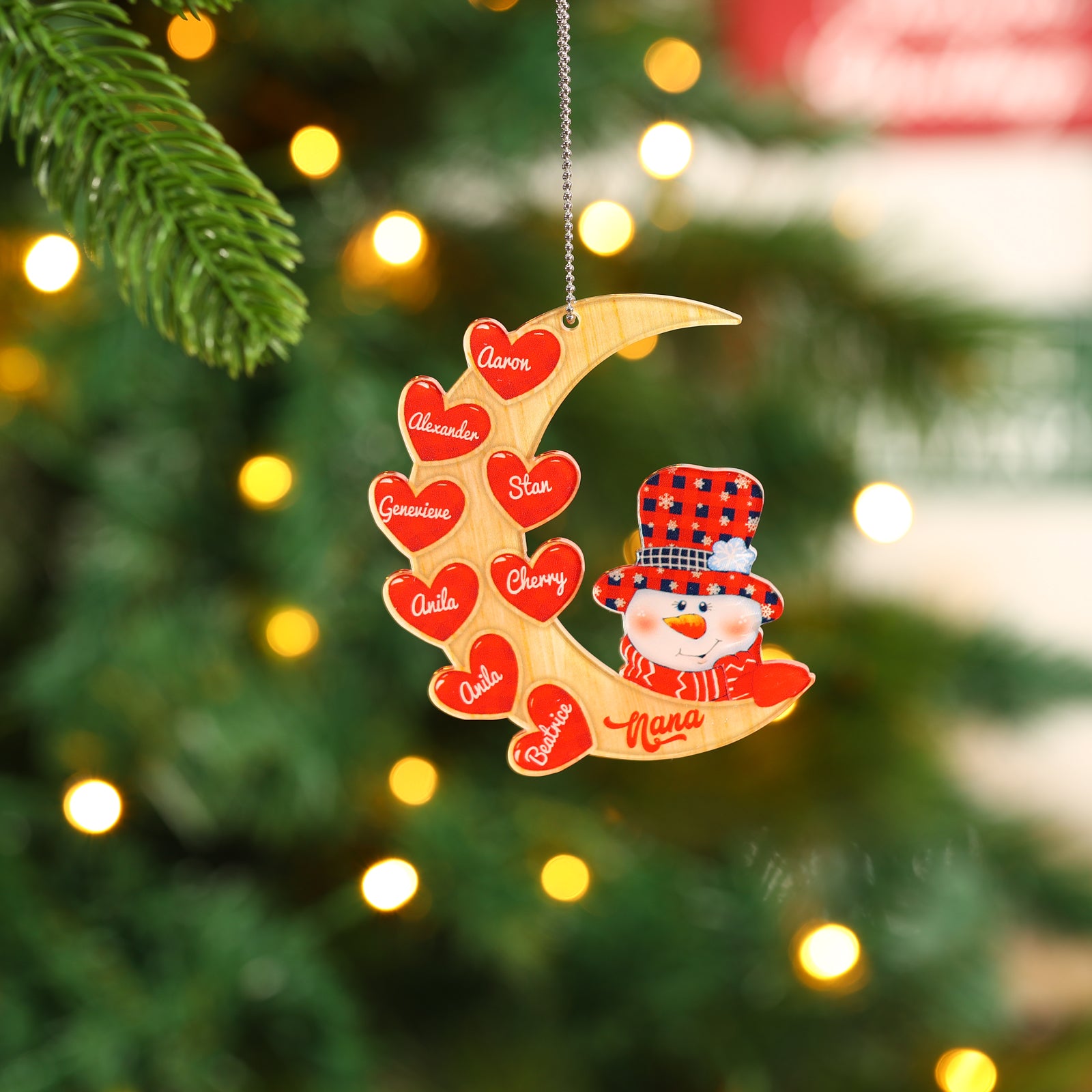 Personalised Christmas Name Ornament - handmade