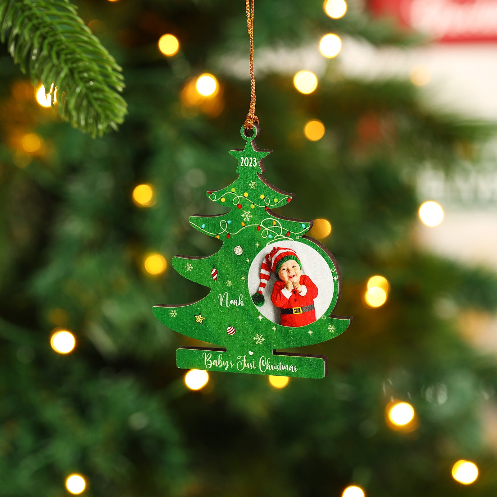 Personalised Christmas Name Ornament - handmade