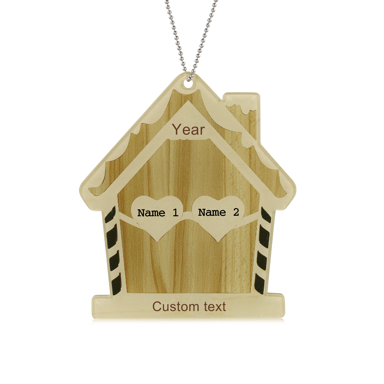 Personalised Home Christmas Ornament - handmade