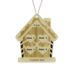 Personalised Home Christmas Ornament - handmade