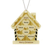Personalised Home Christmas Ornament - handmade