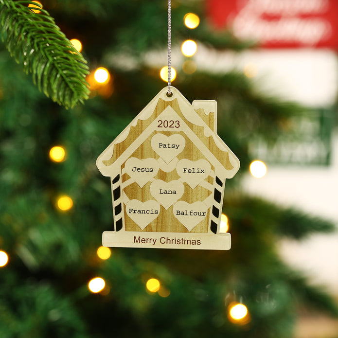Personalised Home Christmas Ornament - handmade