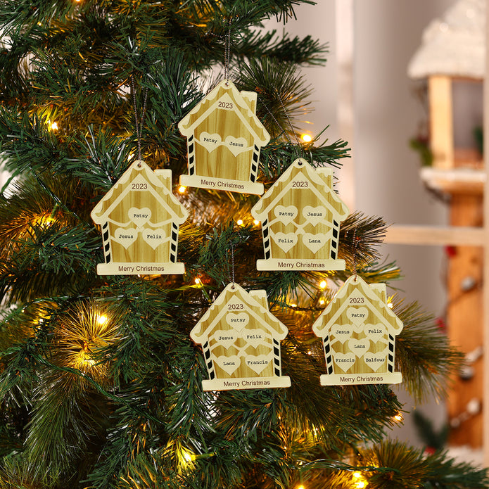 Personalised Home Christmas Ornament - handmade