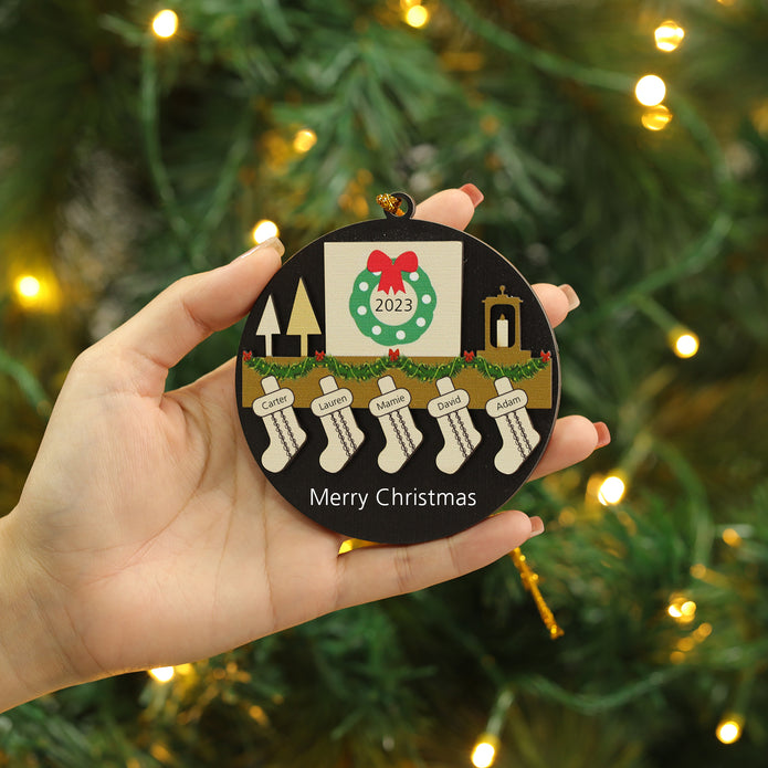 Personalised Christmas Name Ornament - handmade