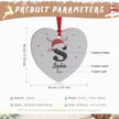 Personalised Heart Christmas Ornament - handmade