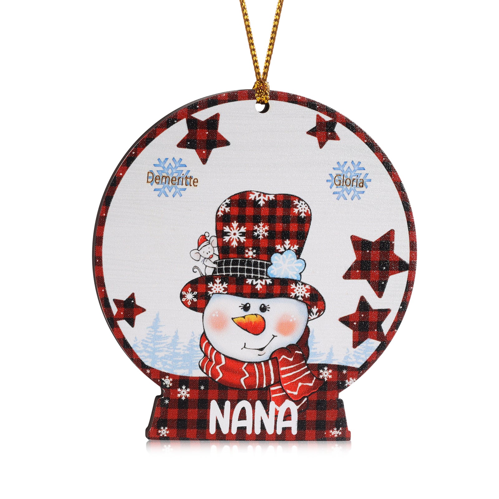 Personalised Christmas Name Ornament - handmade