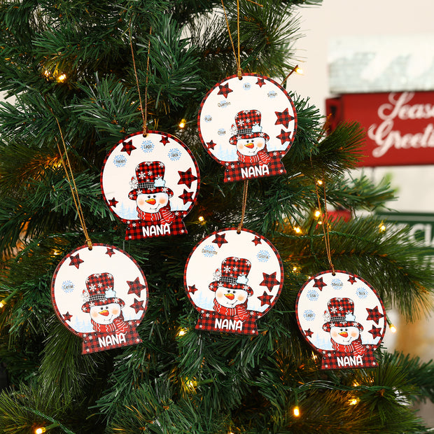 Personalised Christmas Name Ornament - handmade