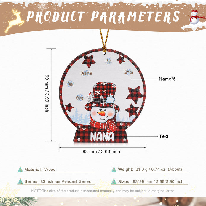 Personalised Christmas Name Ornament - handmade