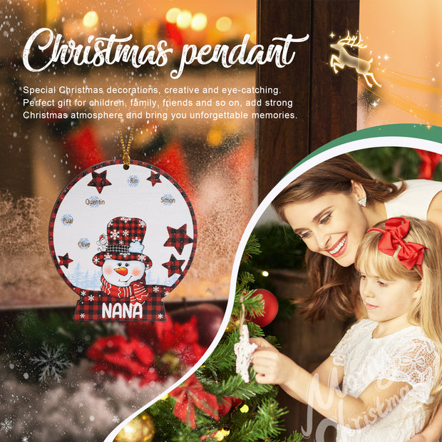 Personalised Christmas Name Ornament - handmade