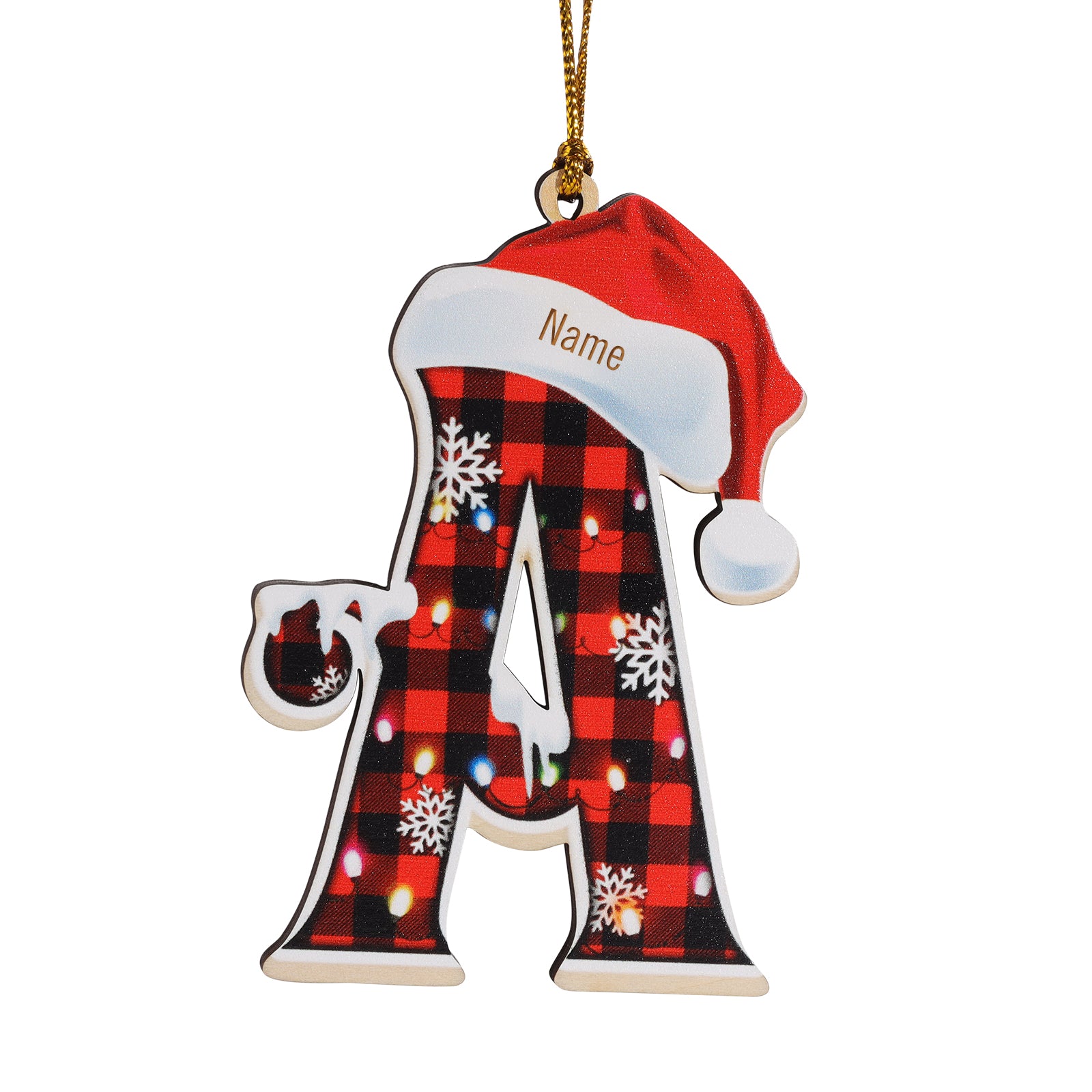Personalised Alphabet Christmas Ornament - handmade
