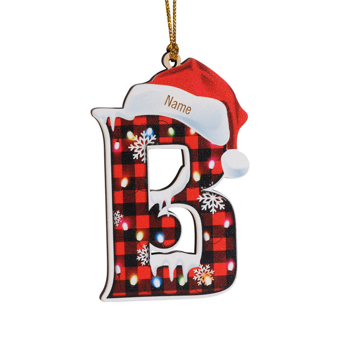 Personalised Alphabet Christmas Ornament - handmade