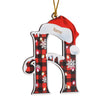 Personalised Alphabet Christmas Ornament - handmade