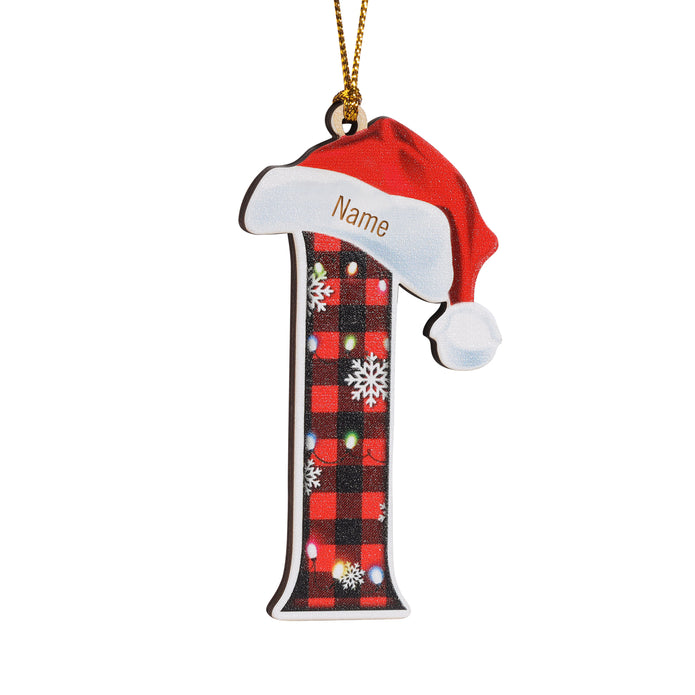 Personalised Alphabet Christmas Ornament - handmade