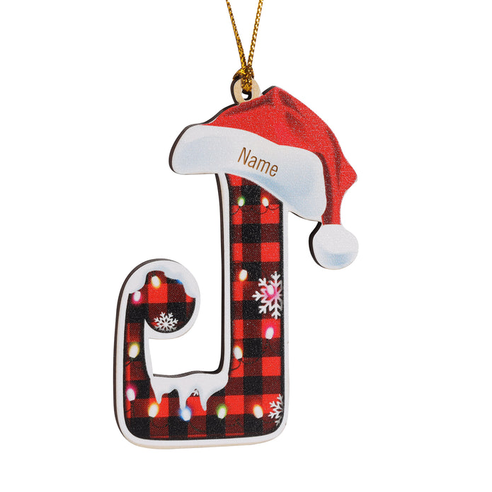 Personalised Alphabet Christmas Ornament - handmade