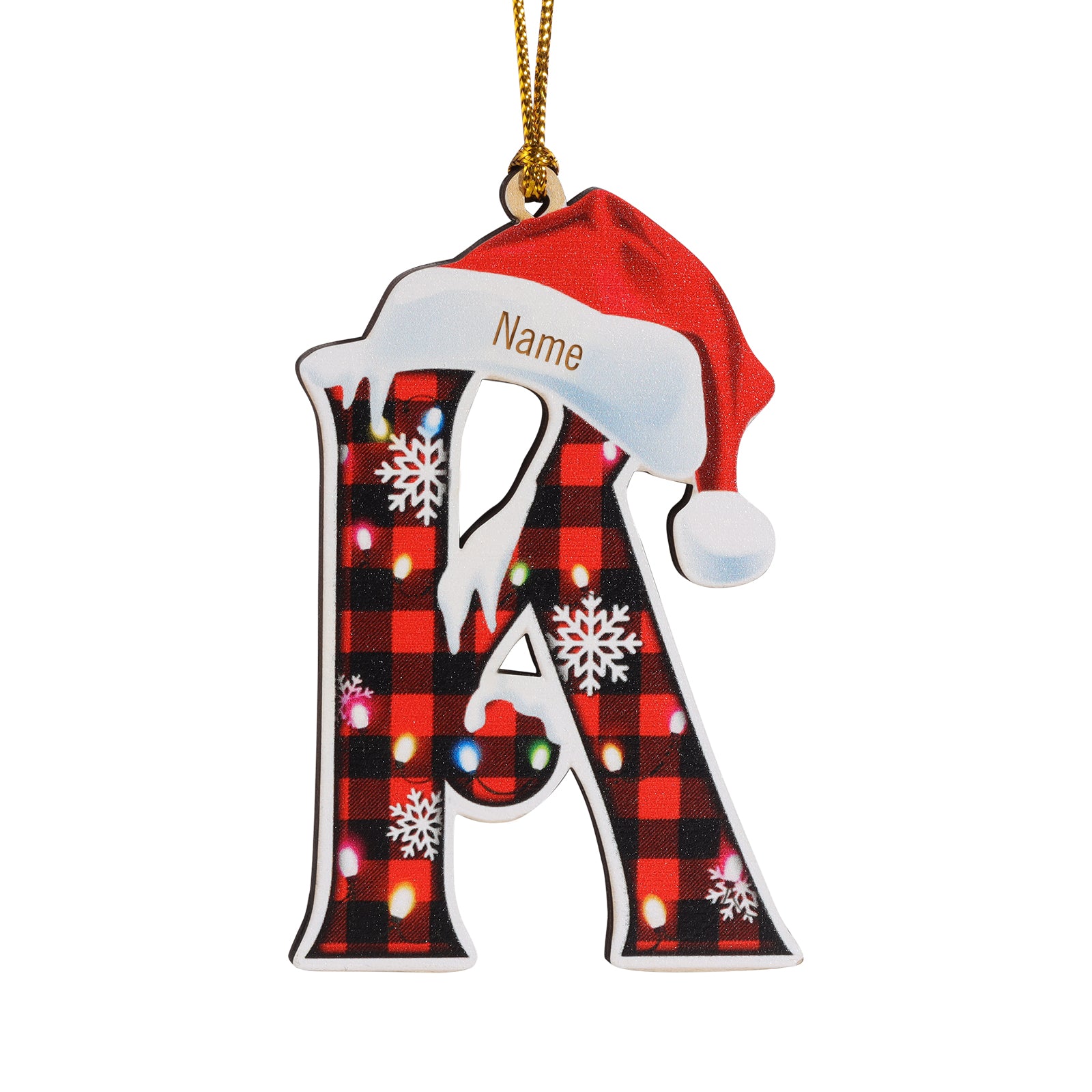 Personalised Alphabet Christmas Ornament - handmade