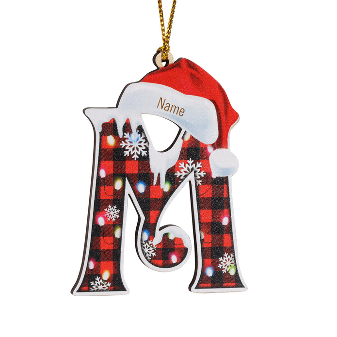 Personalised Alphabet Christmas Ornament - handmade