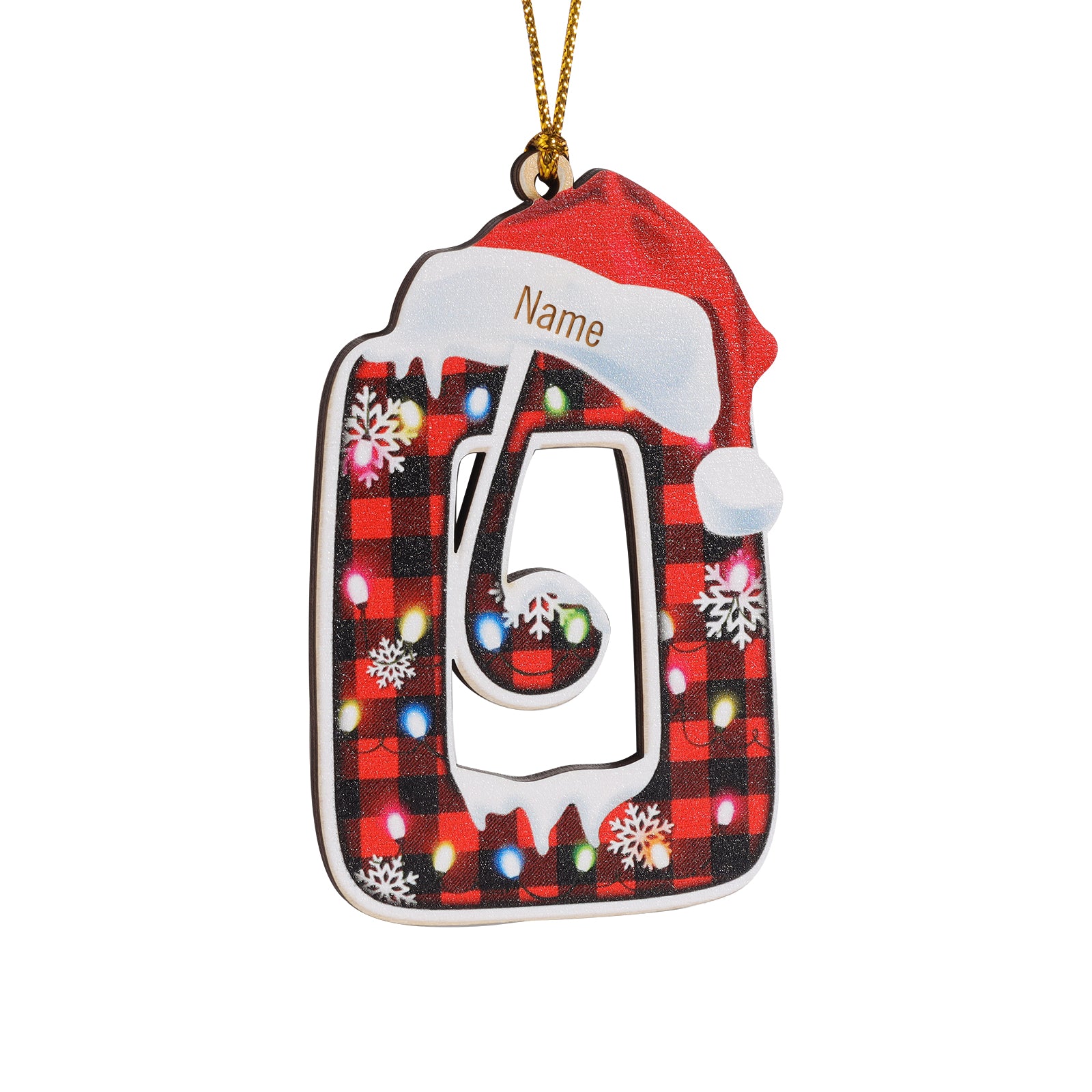 Personalised Alphabet Christmas Ornament - handmade