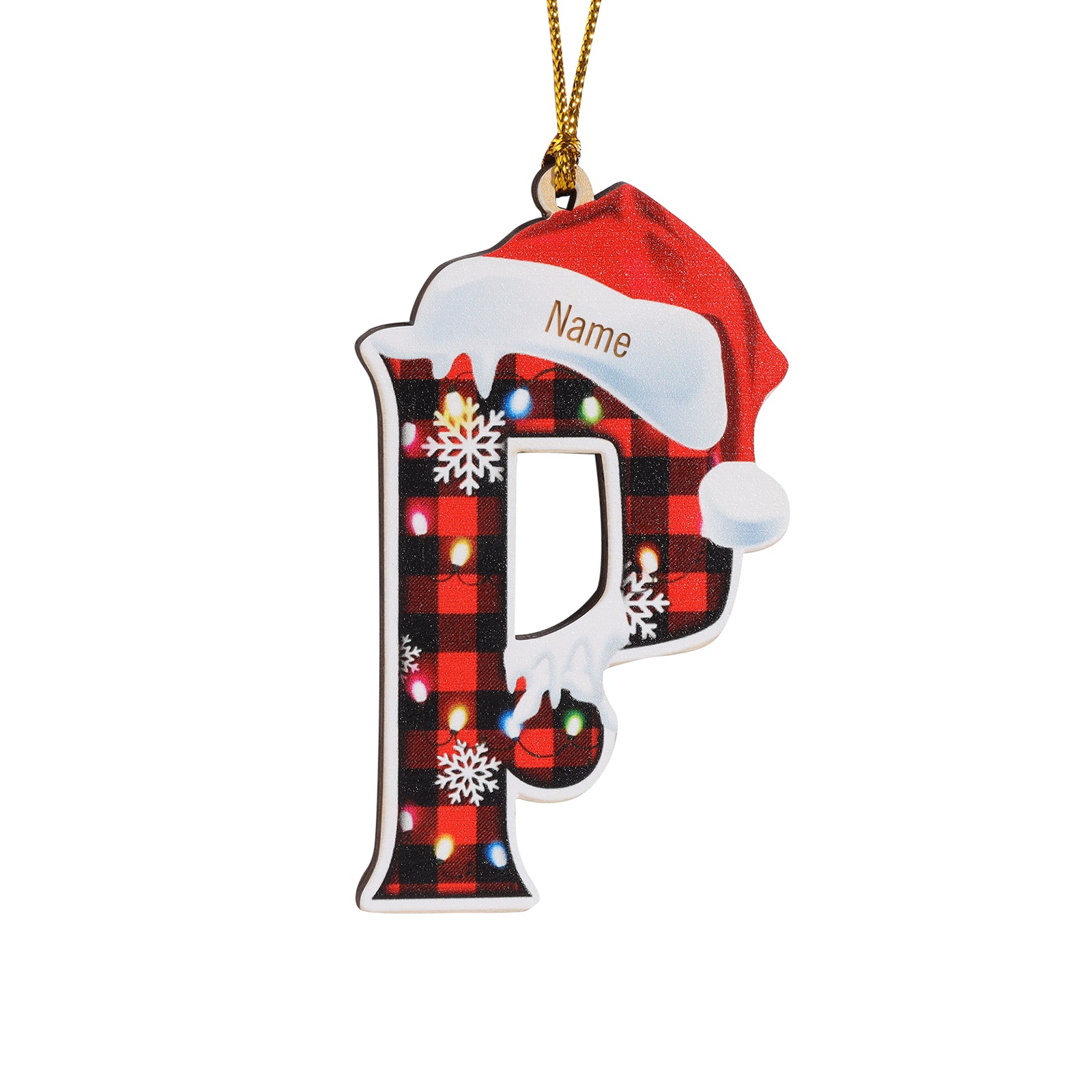 Personalised Alphabet Christmas Ornament - handmade