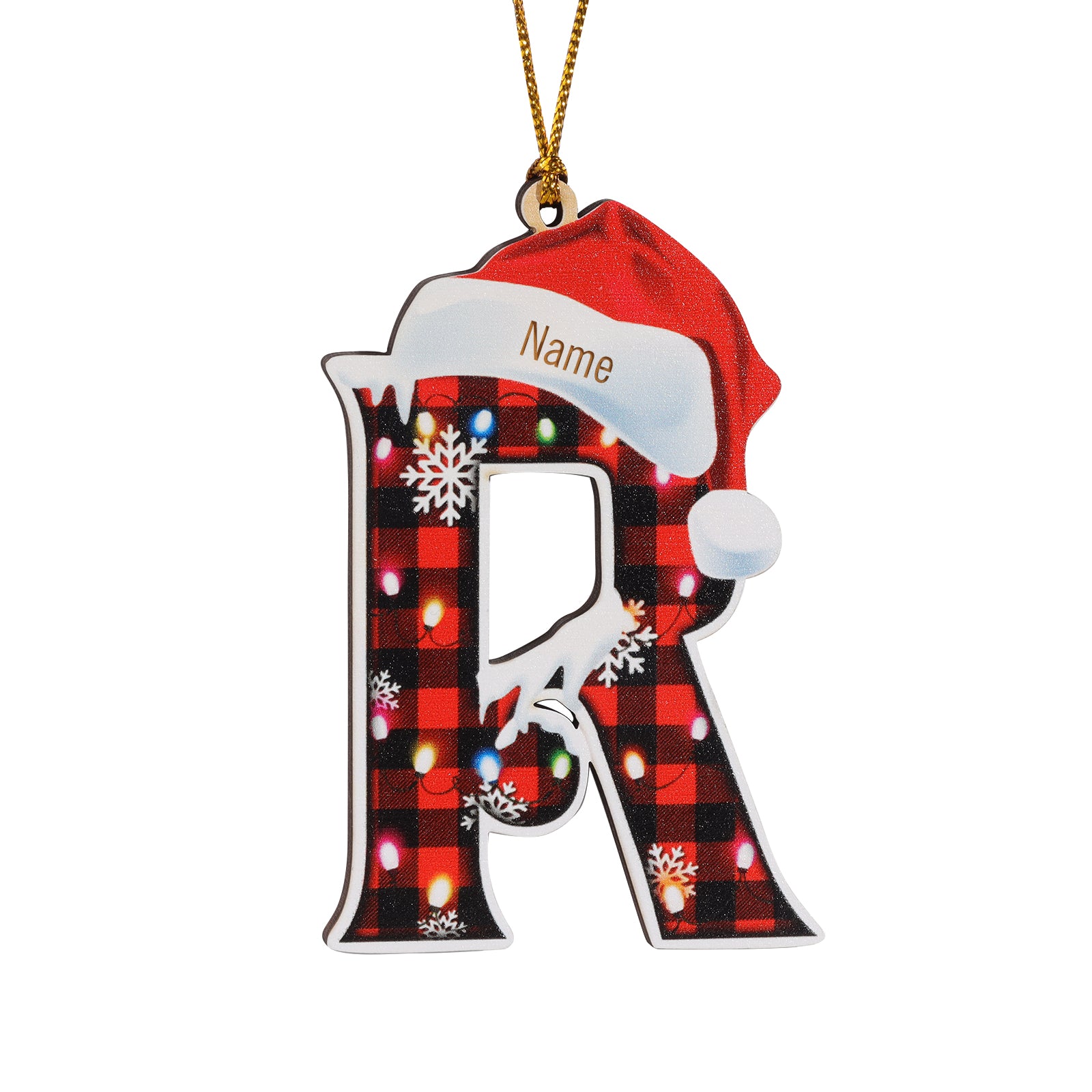 Personalised Alphabet Christmas Ornament - handmade