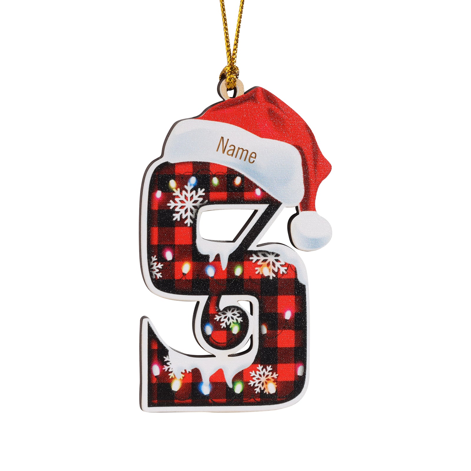 Personalised Alphabet Christmas Ornament - handmade