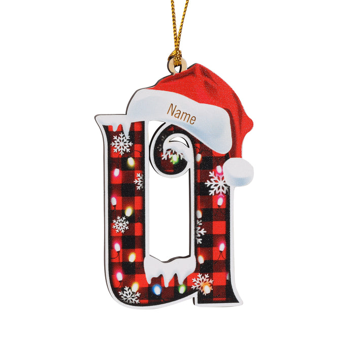 Personalised Alphabet Christmas Ornament - handmade