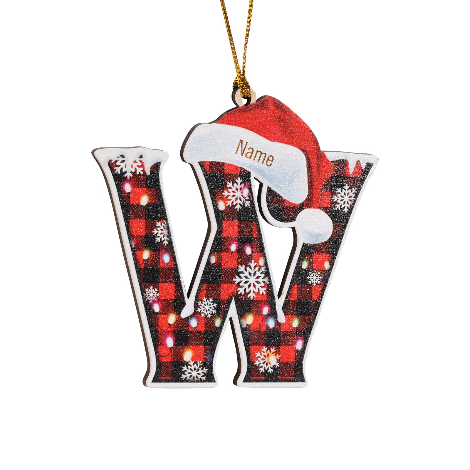 Personalised Alphabet Christmas Ornament - handmade