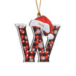 Personalised Alphabet Christmas Ornament - handmade