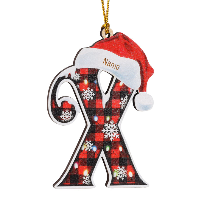 Personalised Alphabet Christmas Ornament - handmade