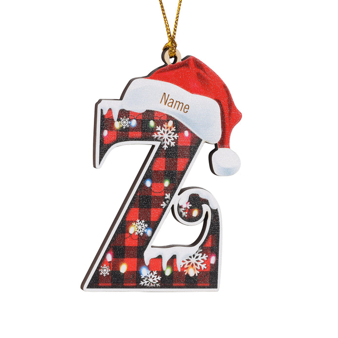 Personalised Alphabet Christmas Ornament - handmade