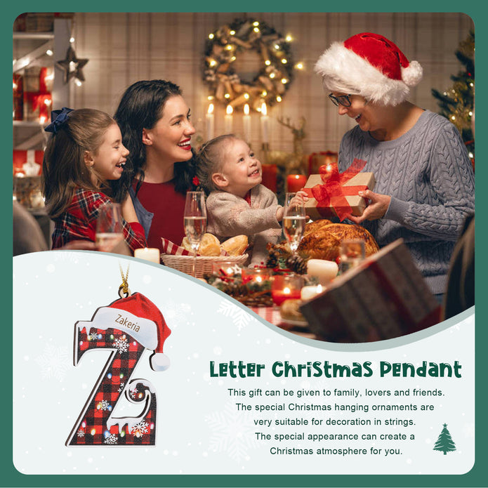 Personalised Alphabet Christmas Ornament - handmade