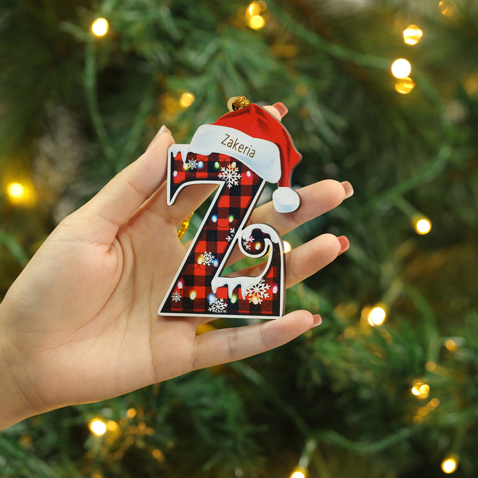 Personalised Alphabet Christmas Ornament - handmade