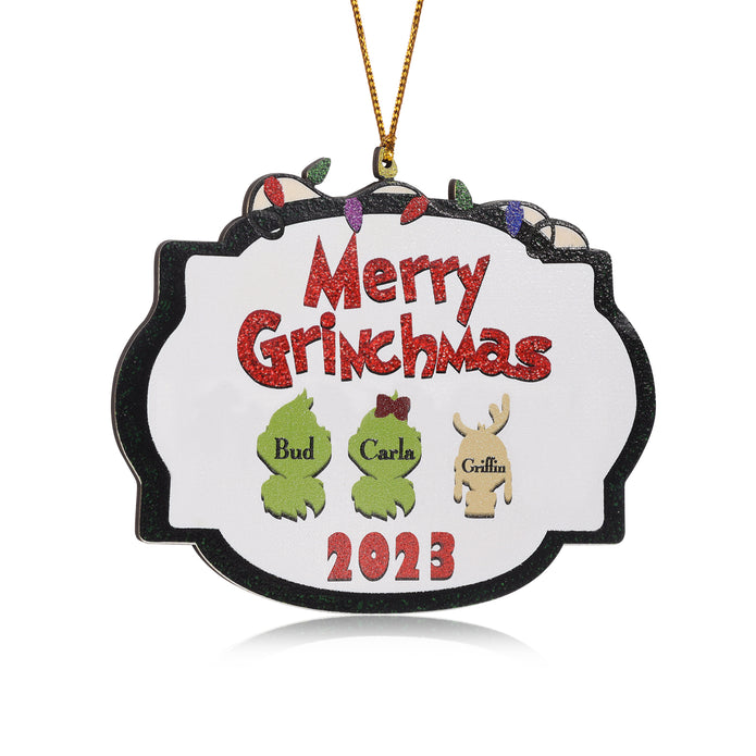 Personalised Christmas Name Ornament - handmade