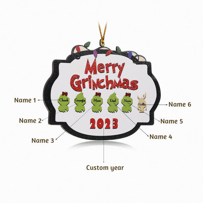 Personalised Christmas Name Ornament - handmade