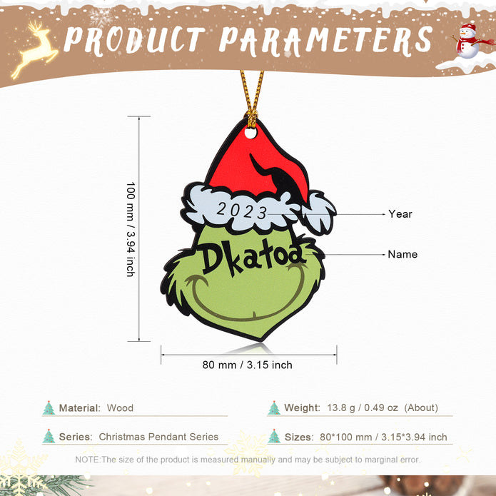 Personalised Christmas Name Ornament - handmade