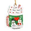 Personalised Christmas Name Ornament - handmade