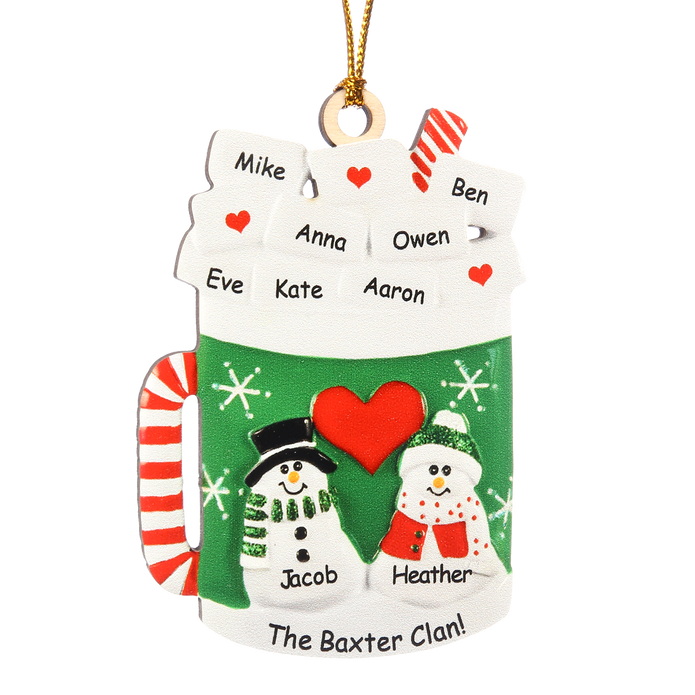 Personalised Christmas Name Ornament - handmade
